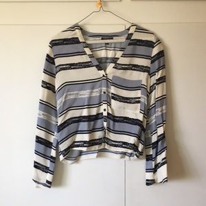 Top shop cropped blouse
